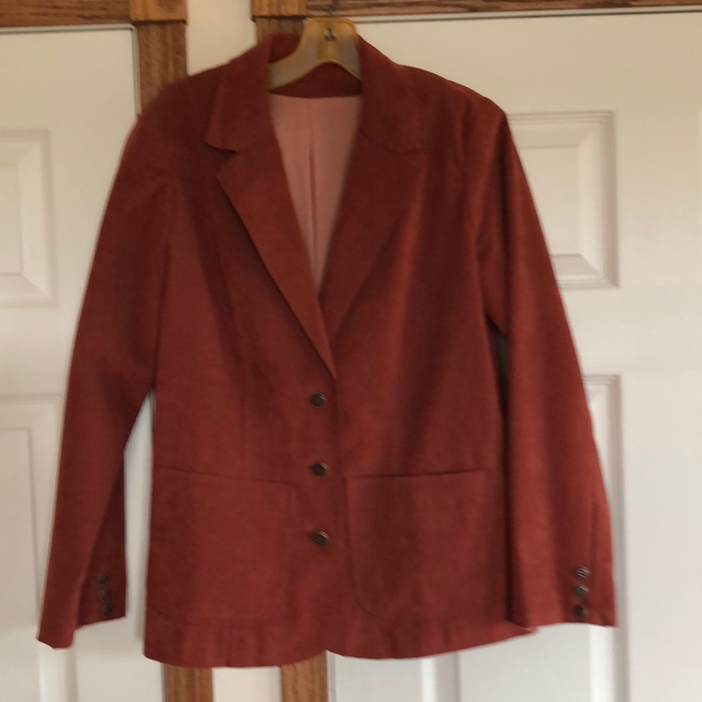 Ultra suede blazer